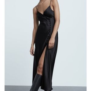𝅺Zara Satin Midi Dress